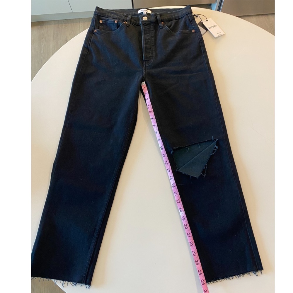 RE/DONE Black 70's Stove Pipe Jeans - Picture 14 of 15